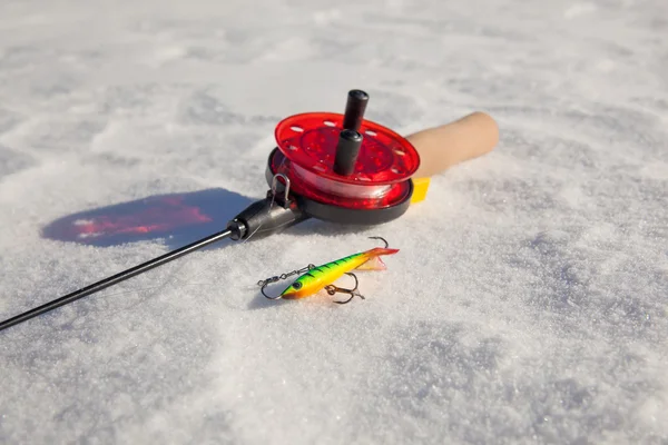 Ice fishing rod — Stock Photo, Image