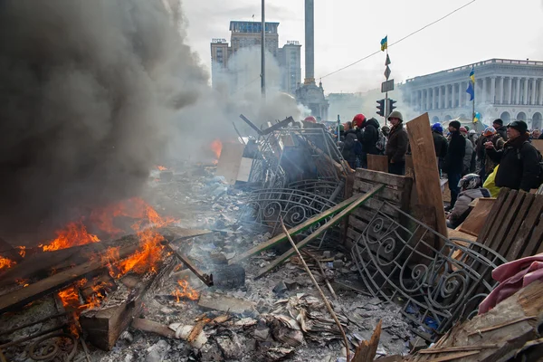Protester i Kiev - Stock-foto