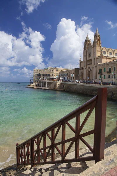 Baía de Saint Julians em Malta — Fotografia de Stock