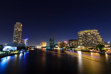 gece Bangkok şehir