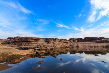 Sam-Pan-Bok Büyük Kanyonu, Mekong Nehri 'nde inanılmaz kaya, Ubonr
