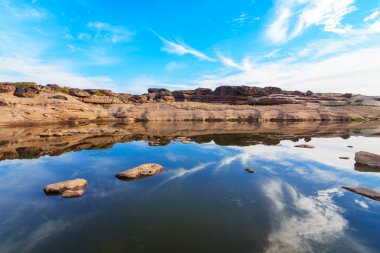 Sam-Pan-Bok Büyük Kanyonu, Mekong Nehri 'nde inanılmaz kaya, Ubonr