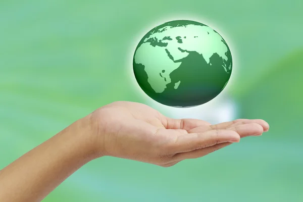 Holding the Earth — Stock Photo, Image