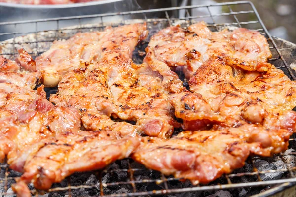Meat on grill , barbecue — Stock Photo, Image