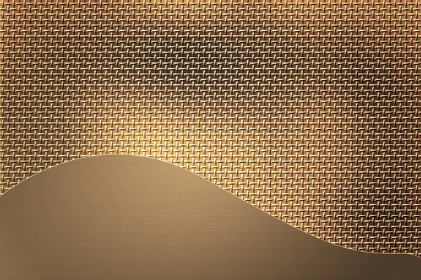 Metal bronze template with scratch pattern. — Stock Photo, Image