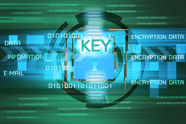 Pozadí konceptu bezpečnosti. informace o šifrování a data. — Stock fotografie
