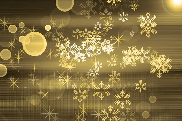 Fondo decorativo de Navidad con luces y estrellas —  Fotos de Stock