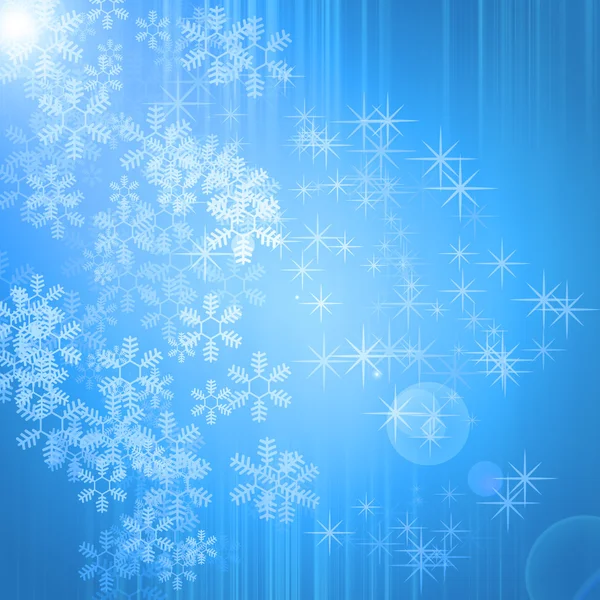 Decorative christmas background with lights and stars — Stock Photo, Image