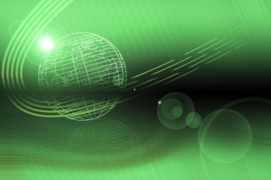 Dünya ve teknoloji arka plan