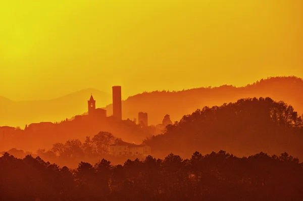 Kışın Tuscan peyzaj