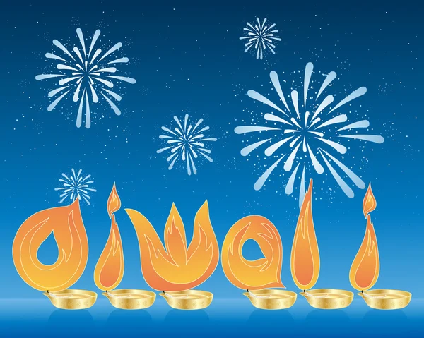 Diwali. — Vector de stock