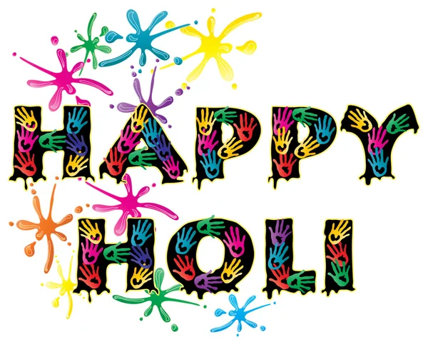 Happy holi — Stock Vector