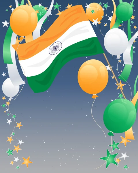 Fête de l'indépendance de l'Inde — Image vectorielle