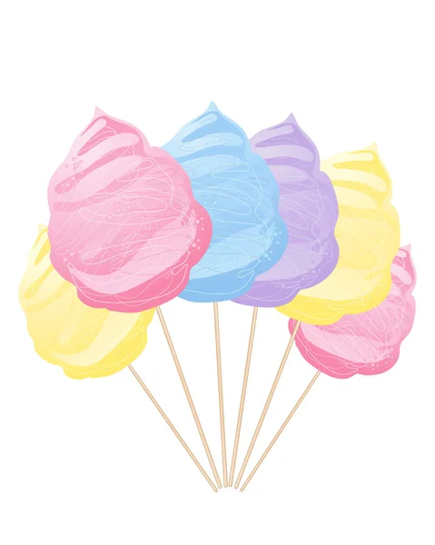 Cotton candy — Stock Vector