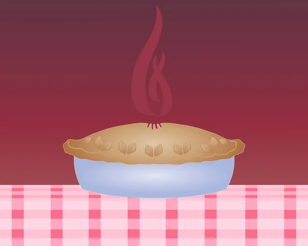 Steaming pie — Stock Vector