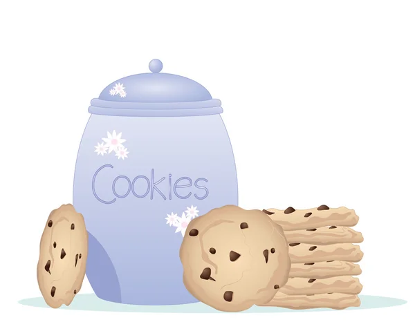 Tarro de galletas — Vector de stock