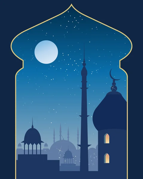 Islamic scene — Stock Vector