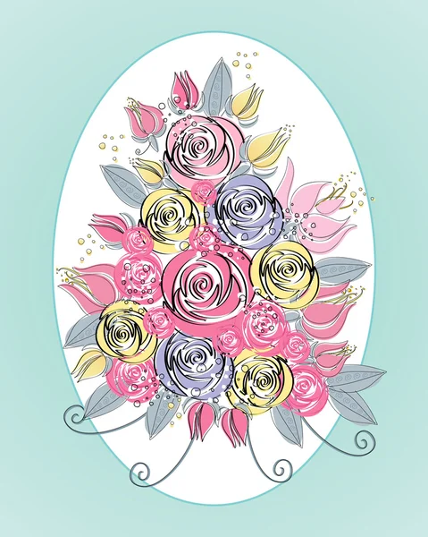 Bouquet — Stock Vector