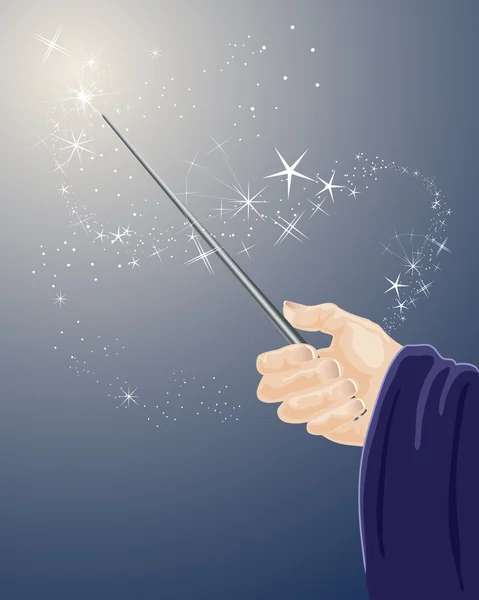 Magic wand — Stock Vector