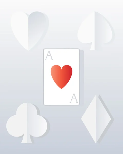 Poker en papier — Image vectorielle