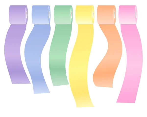 Kolorowe papieru toaletowego — Wektor stockowy