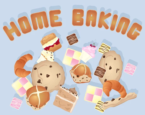 Hem bakning — Stock vektor