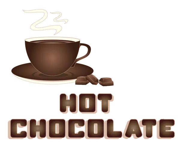 Chocolat chaud — Image vectorielle