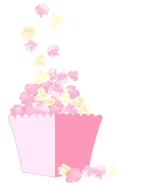 Pop-corn rose — Image vectorielle