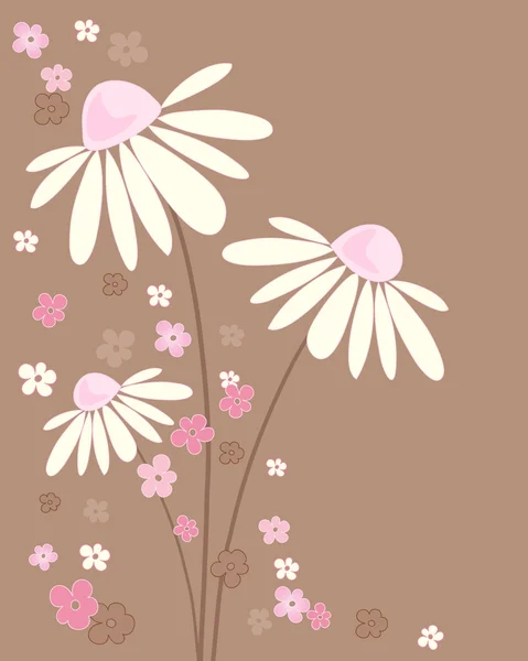 Carte de voeux Daisy — Image vectorielle