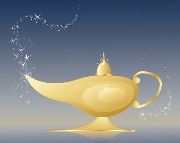 Magic lamp — Stock Vector