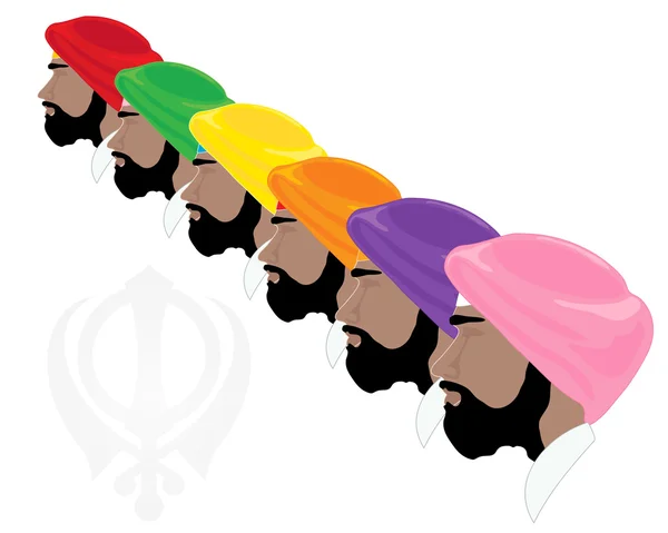 Turbans — Stock Vector