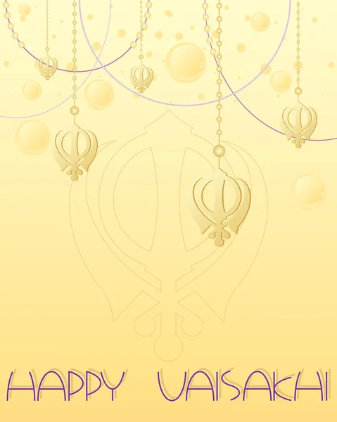 Saludo vaisakhi — Vector de stock