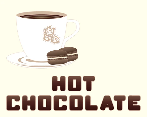 Hot chocolate abstract — Stock Vector