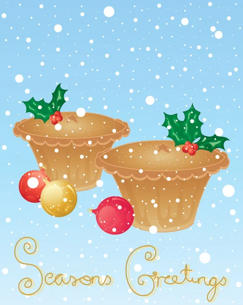 Mince pie — Stock Vector