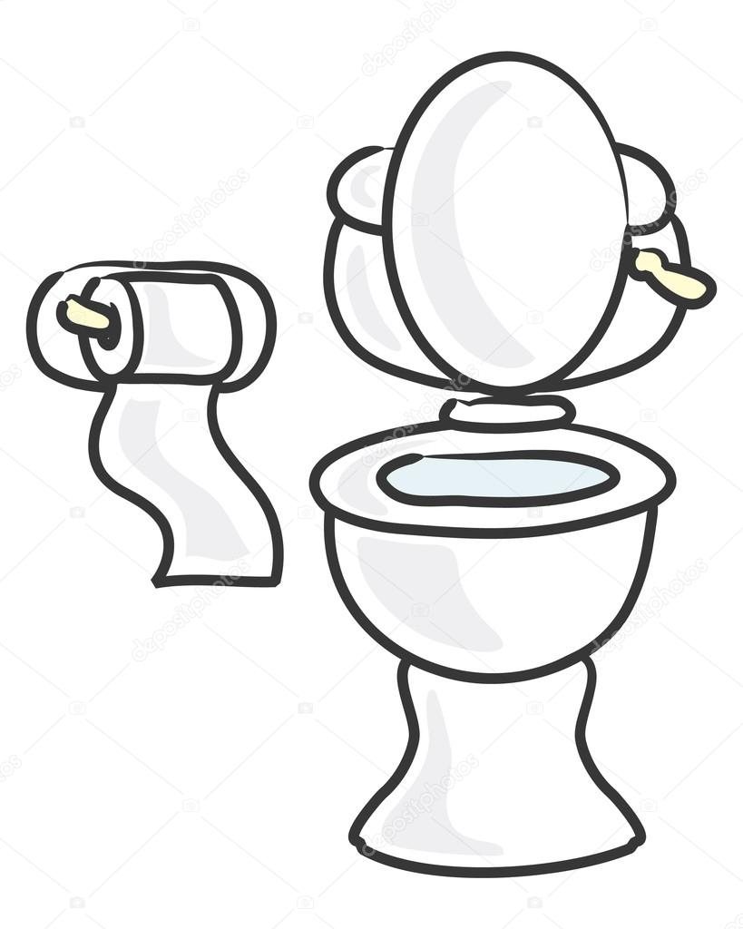  Toilette  blanche image vectorielle par sandesh1264 