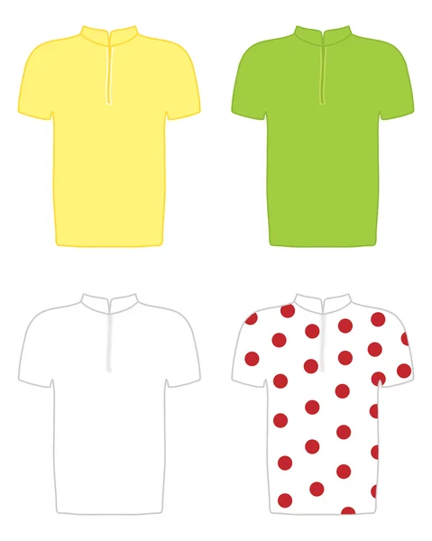 Camisetas de ciclismo — Vector de stock