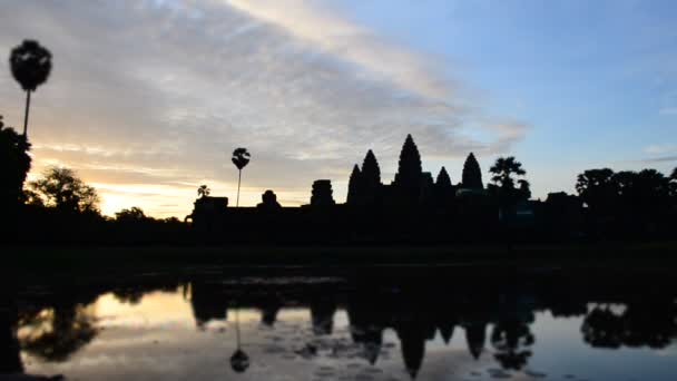 Timelaspe Ангкор Ват — стоковое видео
