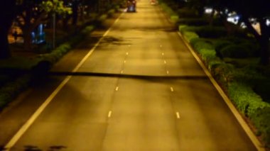 giden trafik bir timelaspe
