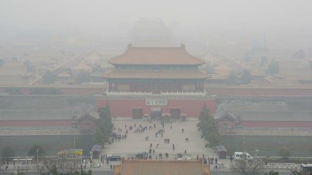 The tiananmen square infront of the forbidden city — Stock Video