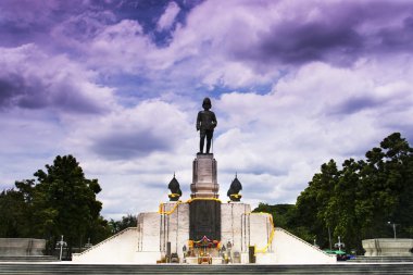 Kral rama IV og Tayland Bangkok heykeli