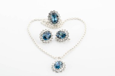 Alışılmadık lüks mücevherler, gümüşle kaplanmış gerçek bitkilerden yapılmış küpeler, beyaz bir arka planda yansıması var..