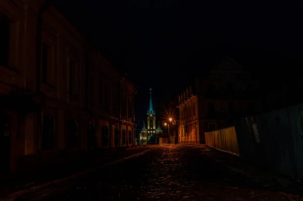 Вид Ночной Город — стоковое фото