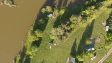 Beautiful Panorama aerial footage of Lutsk countryside