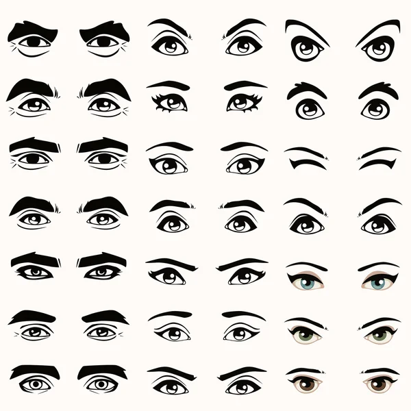 Eyes set Vector Art Stock Images | Depositphotos