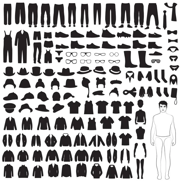 Man fashion icons Royalty Free Stock Illustrations