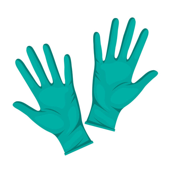 Medical rubber gloves. Covid-19, epidemic prevention concept