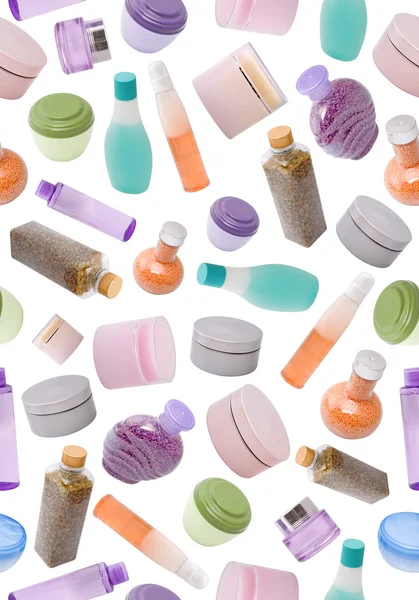 Pattern made of cosmetics — Stock Photo, Image