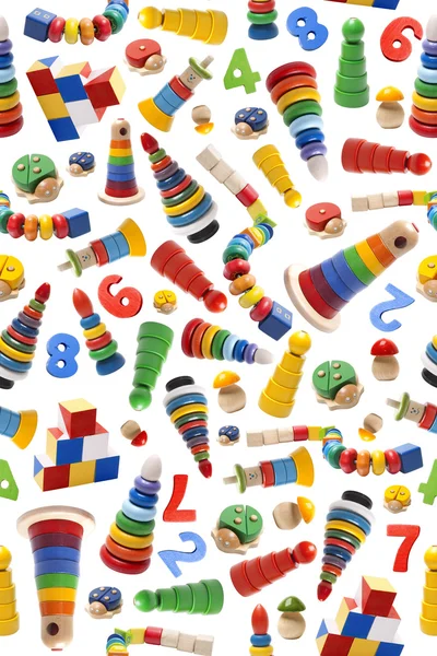 Color toys pattern — Stock Photo, Image