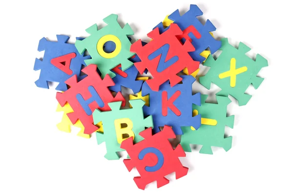 Alphabet-Puzzleteile — Stockfoto