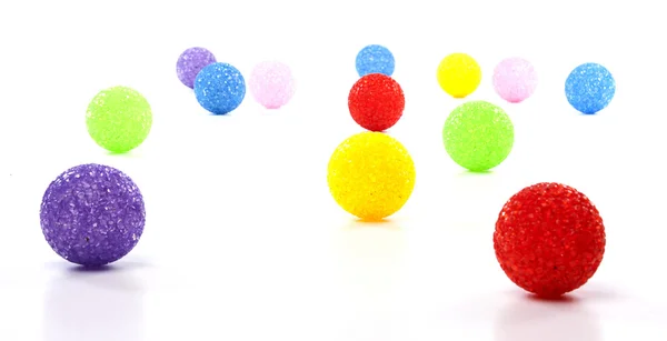 五颜六色的球的抽象插图 — 图库照片